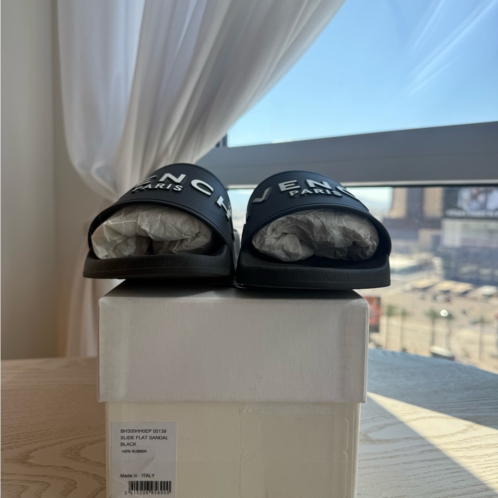 Givenchy Black Logo Slides (Authentic) - Picture 7 of 7